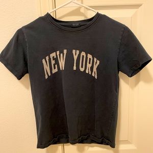 Brandy Melville (John Galt) Navy blue “New York” tee
